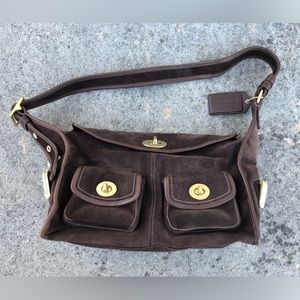 Coach Archive Brown Bleeker Street Haversack Suede Limited Edition Handbag